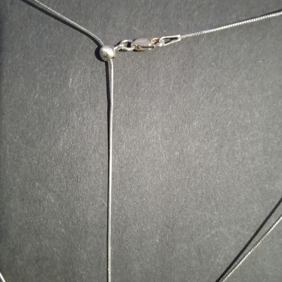 925 sterling silver adjustable cross pendant necklace with diamond accent - Picture 5 of 6